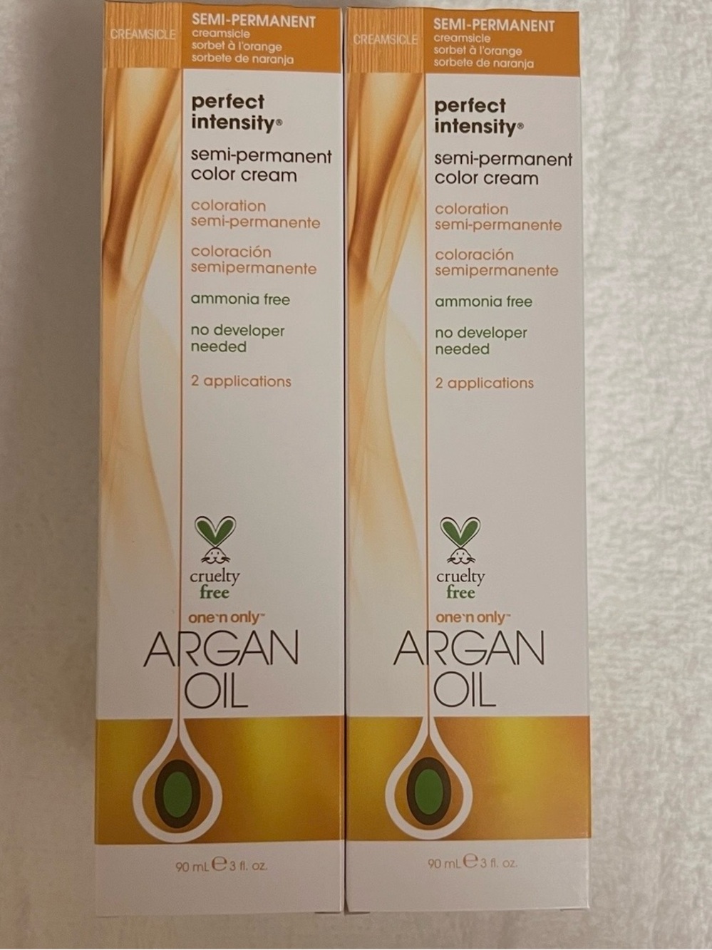 6 One N Only Argan Oil Perfect Intensity Semi-Permanent Color Cream -Creamsicle - Picture 3 of 5